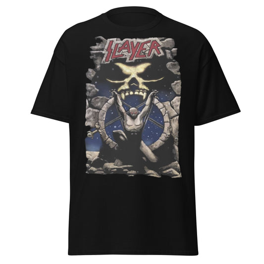 MERCHMOMENT Slayer - Bow Down Jumbo Print T-Shirt [Apparel] - Rock Band Apparel