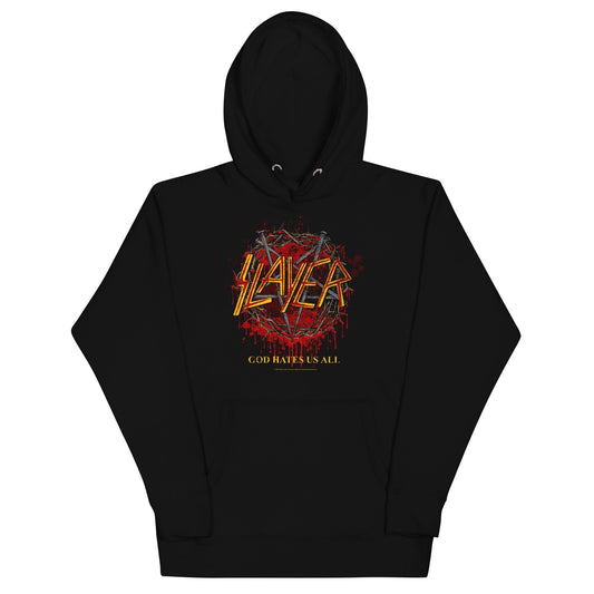 MERCHMOMENT Slayer - God Hates Us All Hoodie [Apparel] - Rock Band Apparel