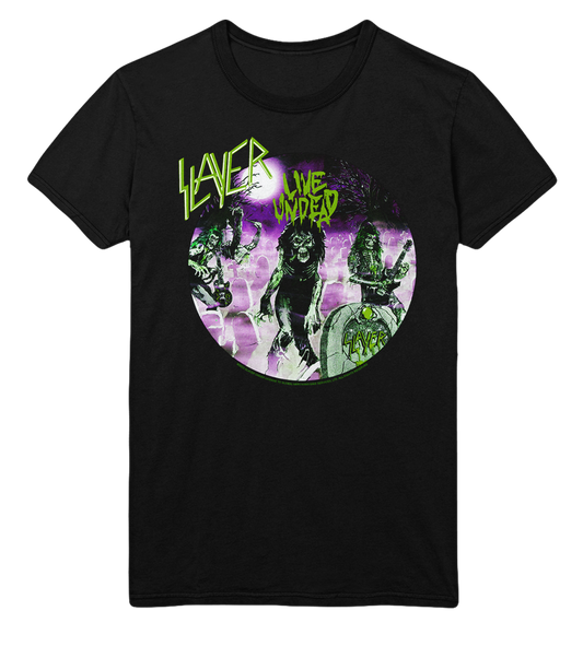 Stakes Slayer Green Undead Jumbo Print T-Shirt [Apparel] Black