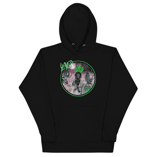 MERCHMOMENT Slayer Neon Green Undead Classic Hoodie [Apparel] - Rock Band Apparel
