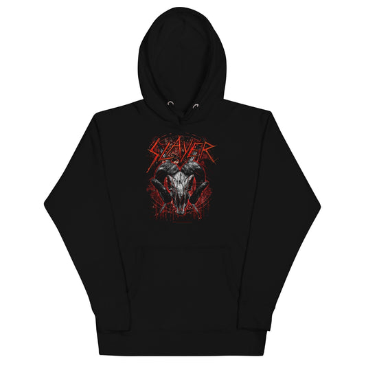 MERCHMOMENT Slayer - Ram's Head Hoodie [Apparel] - Rock Band Apparel
