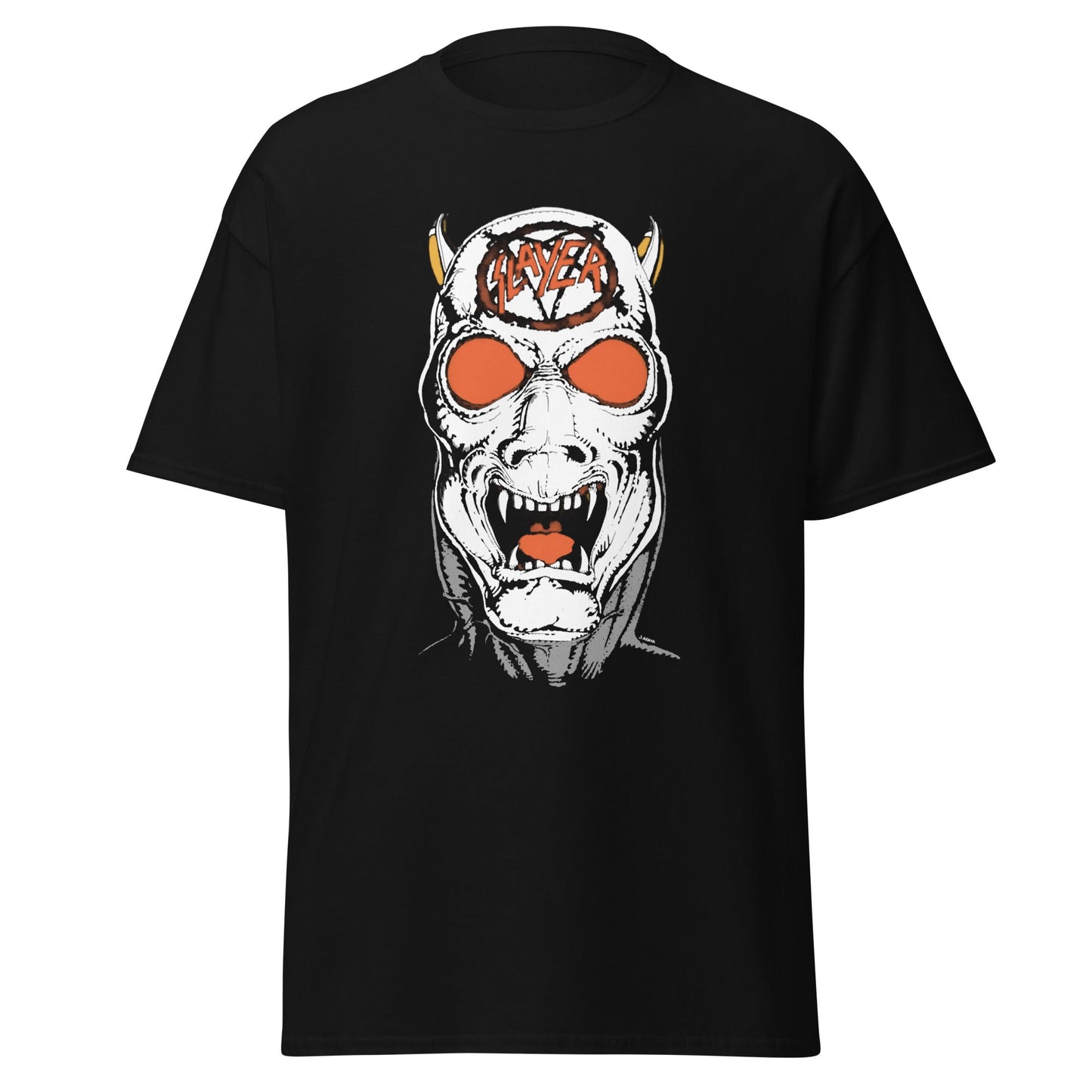 Stakes Slayer - Reign In Blood 86-87 Tour Vintage Jumbo Print T-Shirt [Apparel] Black