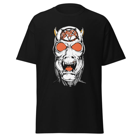 Stakes Slayer - Reign In Blood 86-87 Tour Vintage Jumbo Print T-Shirt [Apparel] Black