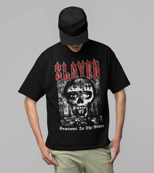 Stakes Slayer Seasons in the Abyss Jumbo Print T-shirt [Apparel] Black
