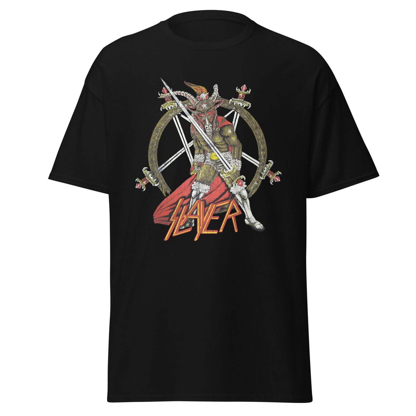 MERCHMOMENT Slayer - Show No Mercy Jumbo Print T-Shirt [Apparel] - Rock Band Apparel