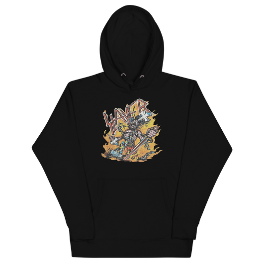 MERCHMOMENT Slayer Slain by the Sword Classic Hoodie [Apparel] - Rock Band Apparel