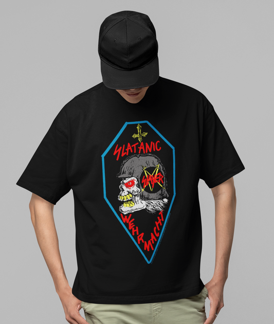 MERCHMOMENT Slayer - Slaytanic Jumbo Print T-Shirt [Apparel] - Rock Band Apparel