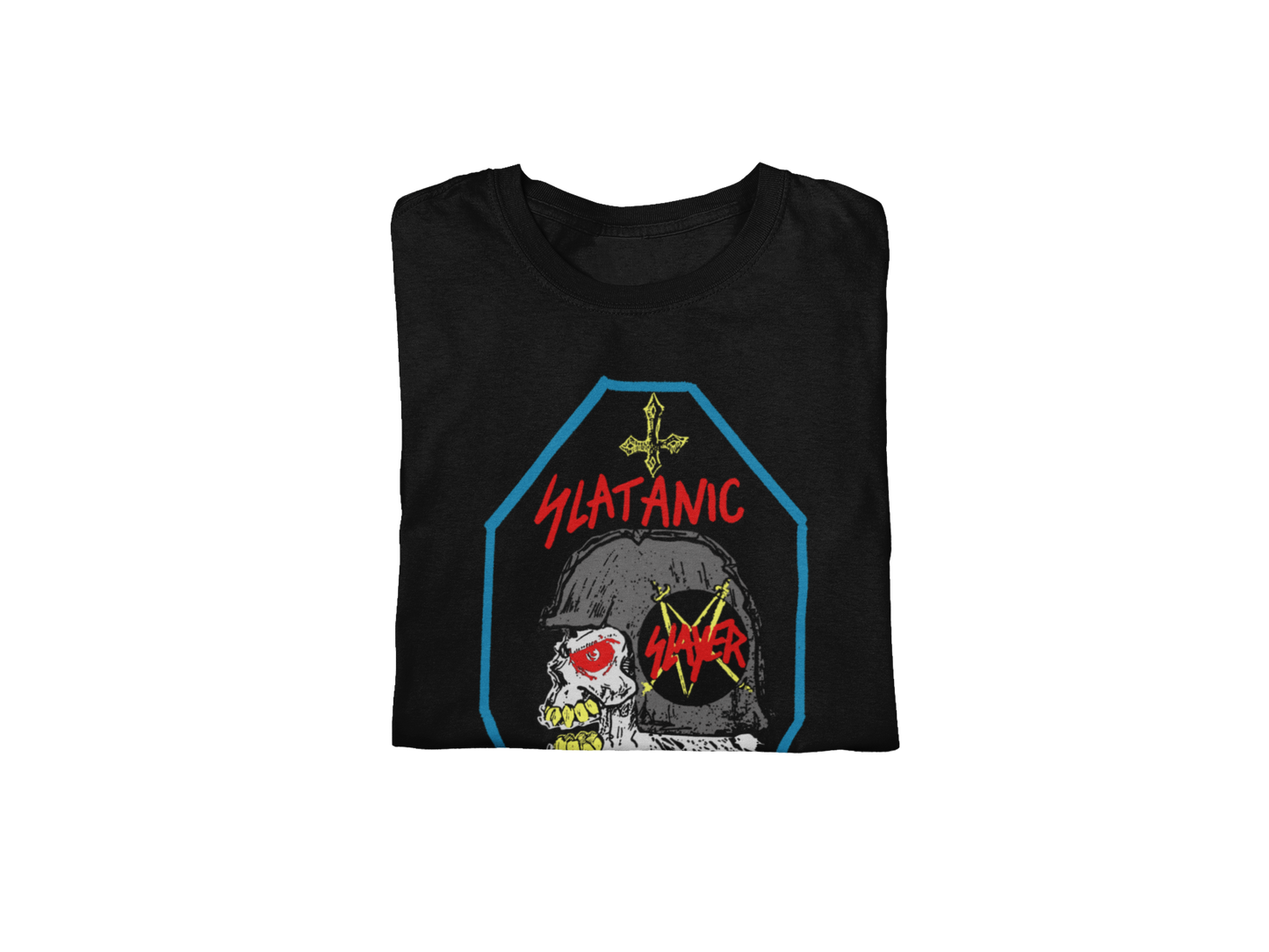 MERCHMOMENT Slayer - Slaytanic Jumbo Print T-Shirt [Apparel] - Rock Band Apparel