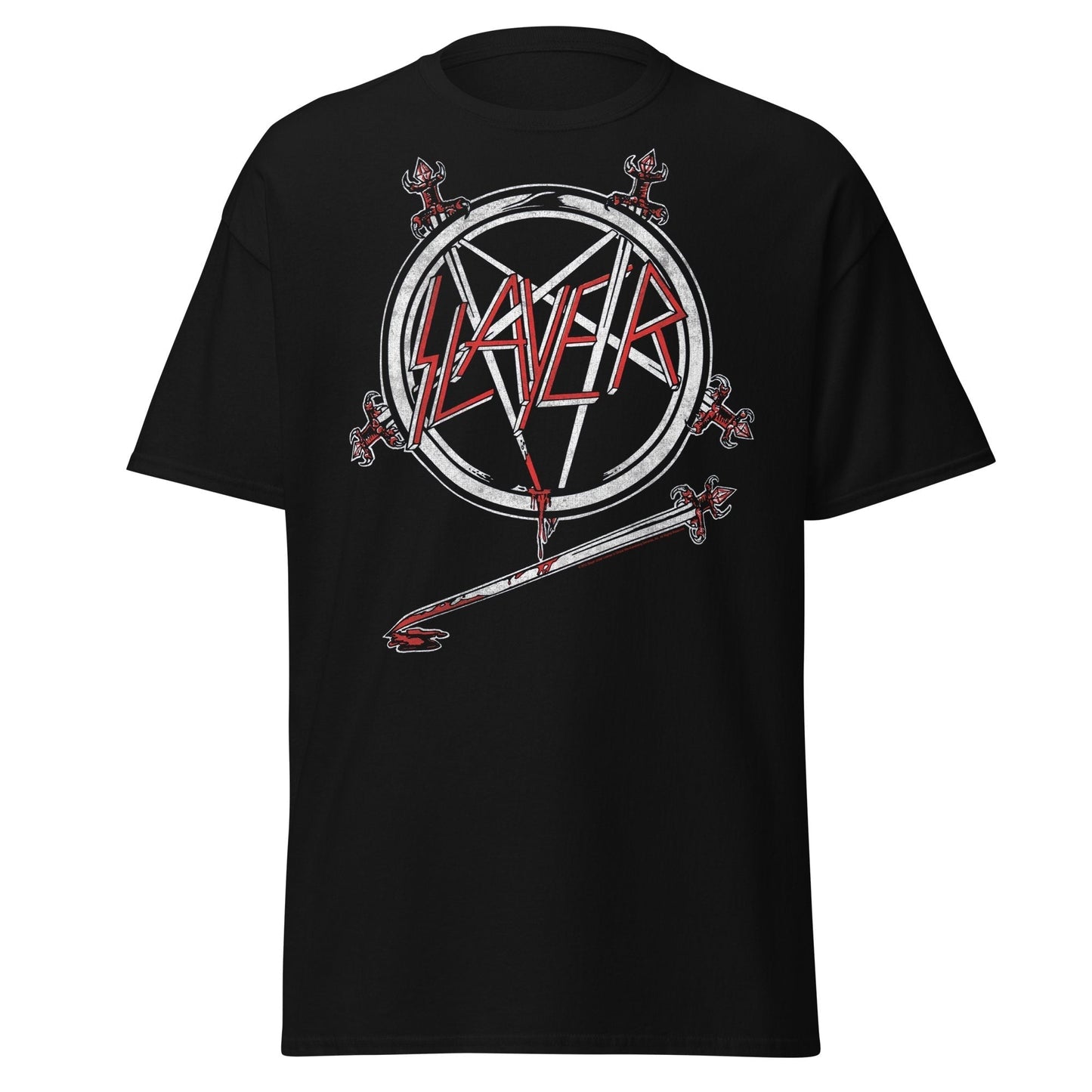 Stakes Slayer Sword Logo Jumbo Print T-shirt [Apparel] Black