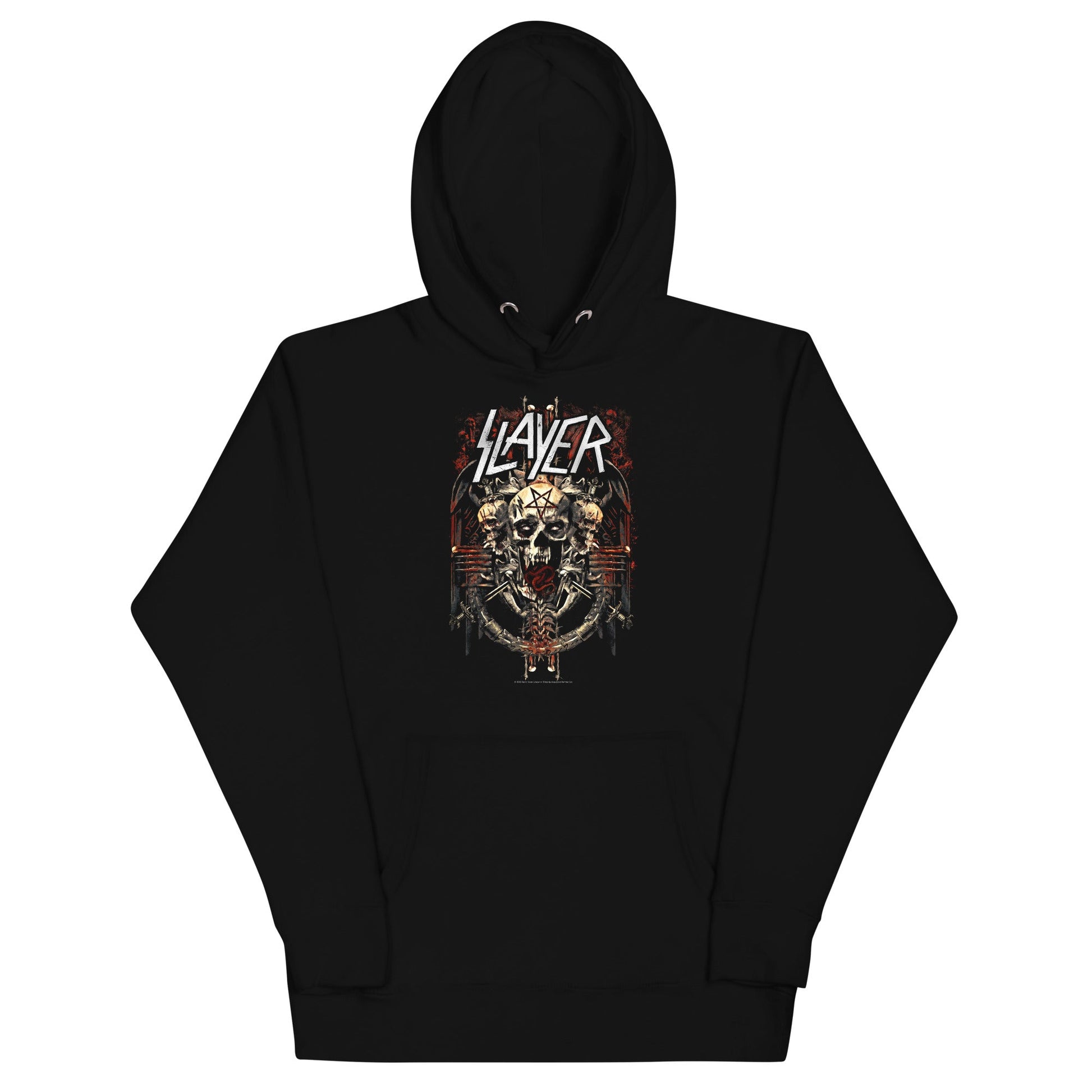 MERCHMOMENT Slayer - Triple Skull Hoodie [Apparel] - Rock Band Apparel