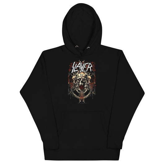 MERCHMOMENT Slayer - Triple Skull Hoodie [Apparel] - Rock Band Apparel