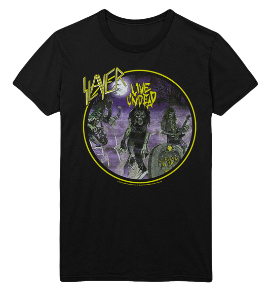 Stakes Slayer Yellow Undead Jumbo Print T-Shirt [Apparel] Black