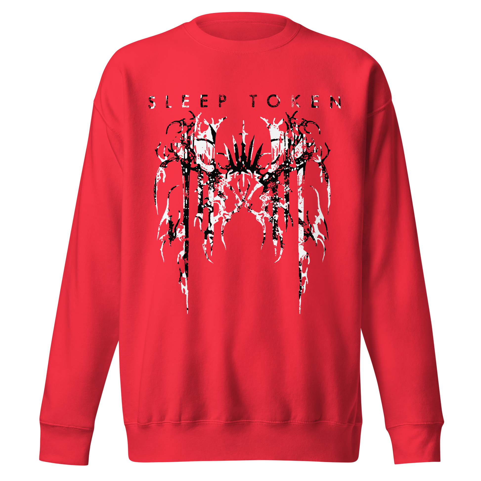Stakes Sleep Token Drip Jumbo Print Sweatshirt [Apparel] Red