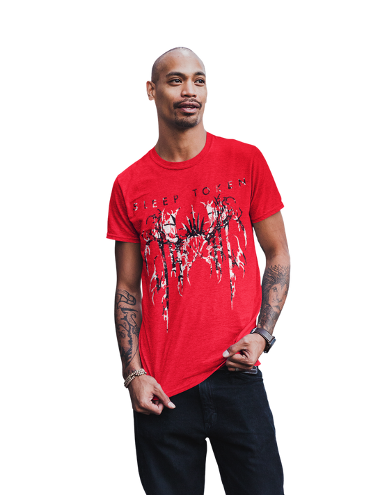 MERCHMOMENT Sleep Token Drip Jumbo Print T-Shirt [Apparel] - Rock Band Apparel