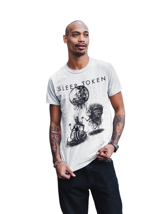 MERCHMOMENT Sleep Token Take Me Back Jumbo Print T-Shirt [Apparel] - Rock Band Apparel