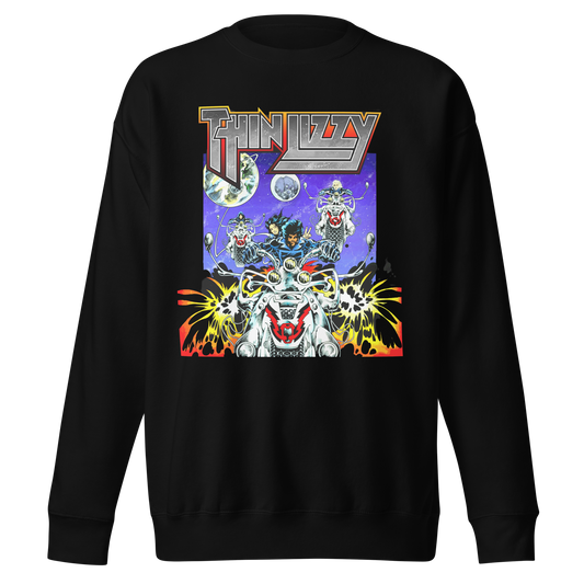 MERCHMOMENT Thin Lizzy Night Riders Sweatshirt [Apparel] - Rock Band Apparel