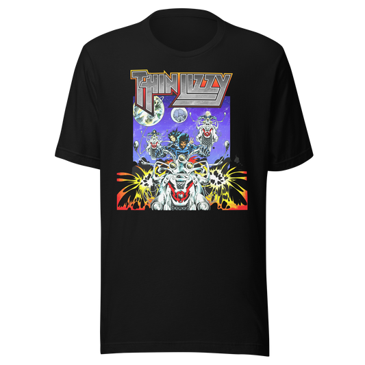 MERCHMOMENT Thin Lizzy Night Riders T-Shirt [Apparel] - Rock Band Apparel