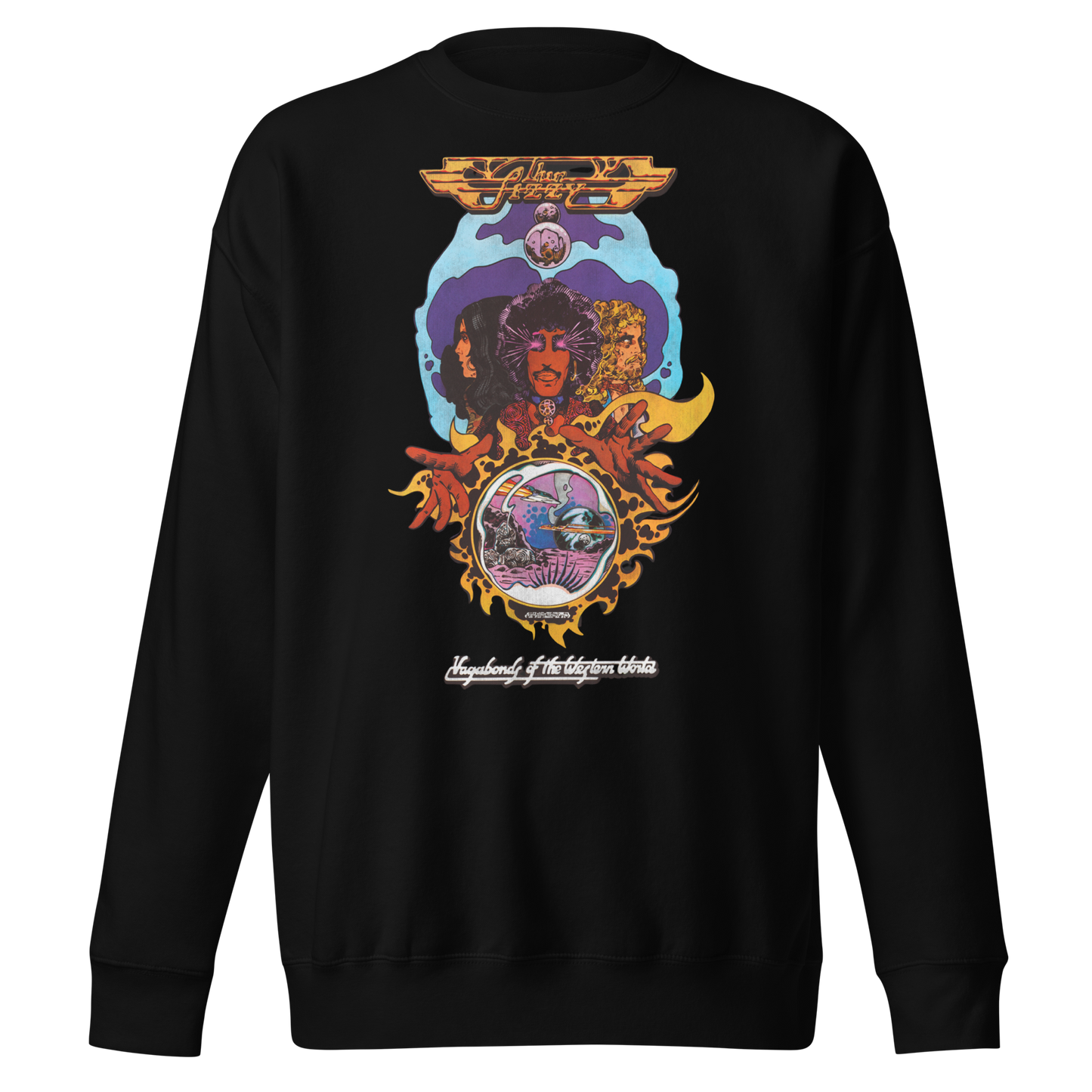 Stakes Thin Lizzy Vagabonds Sweatshirt [Apparel] Black