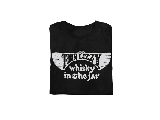 MERCHMOMENT Thin Lizzy - Whiskey Jumbo Print T-Shirt [Apparel] - Rock Band Apparel