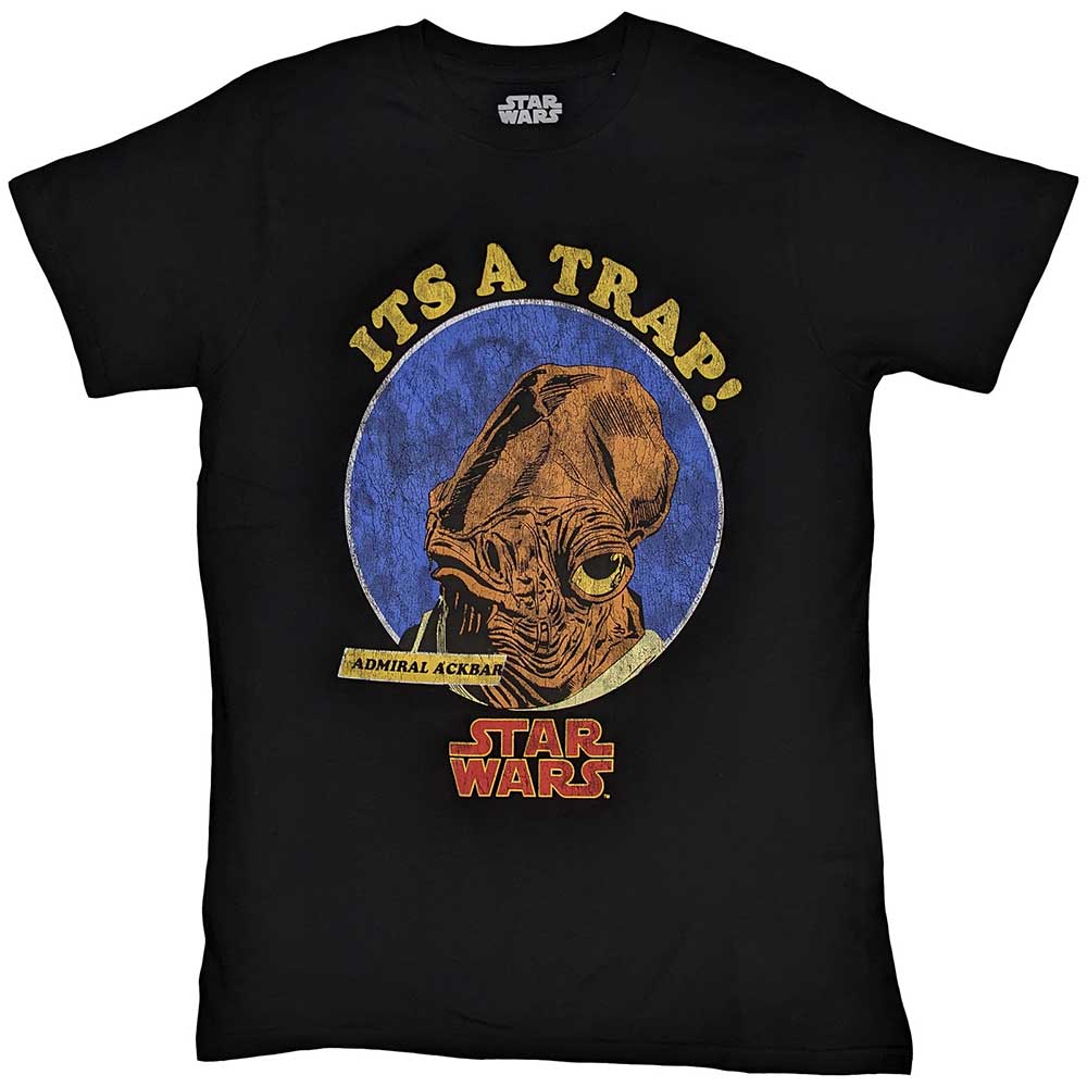 Star Wars Ackbar It's A Trap [T-Shirt] - Rock Band Apparel
