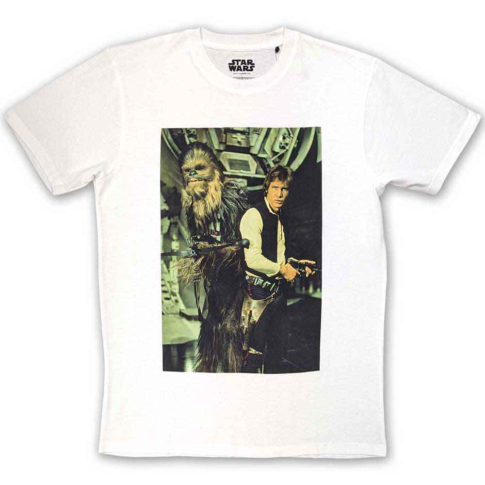 Star Wars Chewbacca & Han Stare [T-Shirt] - Rock Band Apparel