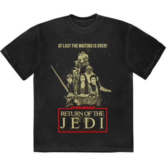 Star Wars Return Of The Jedi Waiting Is Over [T-Shirt] Black