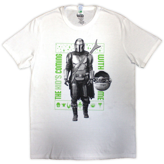 Star Wars The Mandalorian Kid's Coming With Me [] White