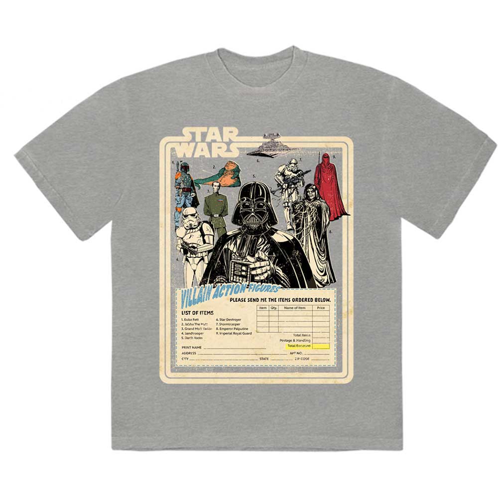 Star Wars Villain Action Figures [T-Shirt] - Rock Band Apparel