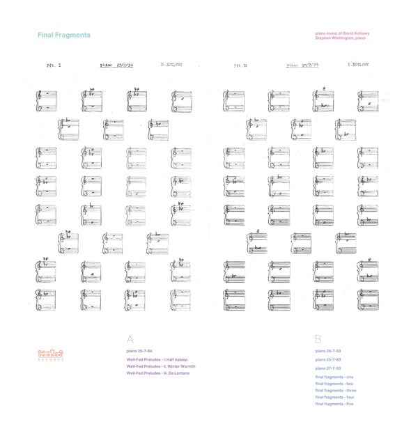 STEPHEN WHITTINGTON - Final Fragments - Piano Music of David Kotlowy [Vinyl]