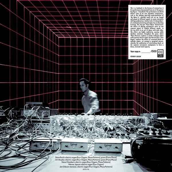 STEVE REICH - Live at Berkeley University Museum, July 11th 1970 [Vinyl]