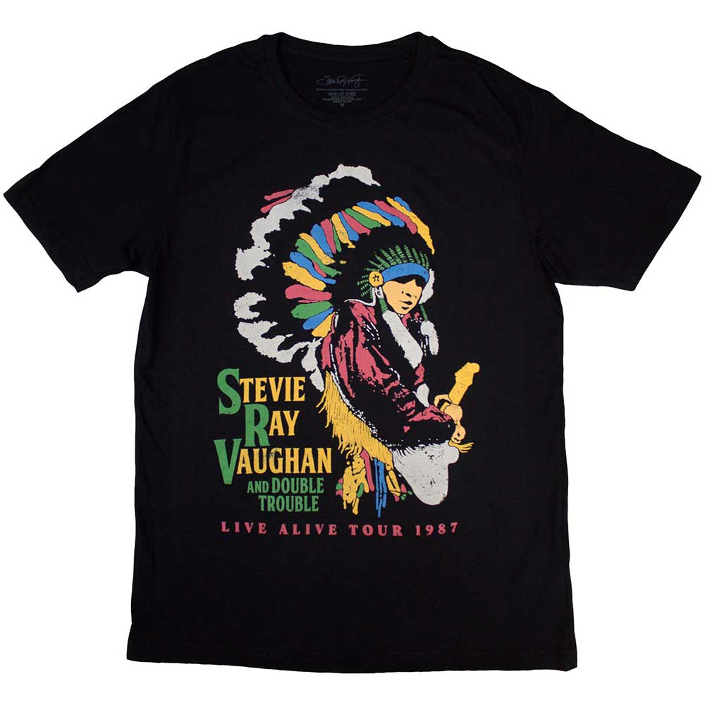 Stevie Ray Vaughan Double Trouble [T-Shirt] Black