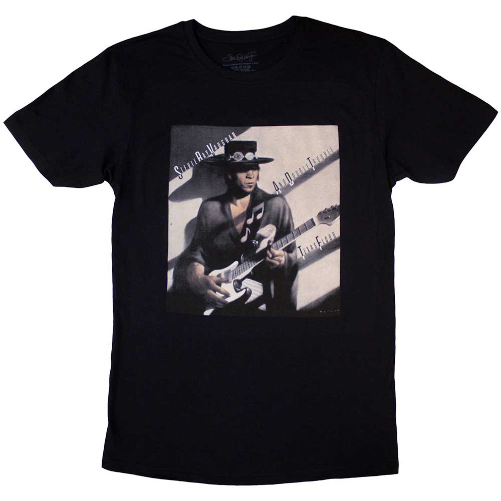 Stevie Ray Vaughan Texas Flood Album Cover [T-Shirt] Black