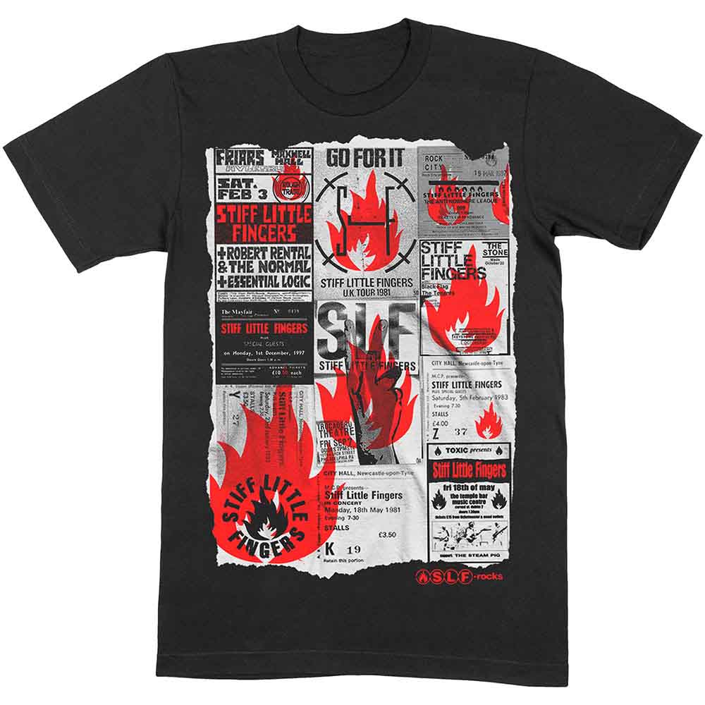 Stiff Little Fingers Flyer [T-Shirt] - Rock Band Apparel