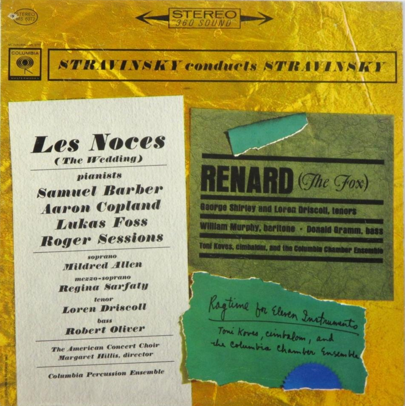 Stravinsky Conducts Stravinsky (Les Noces / Renard / Ragtime For Eleven Instruments) [Vinyl]
