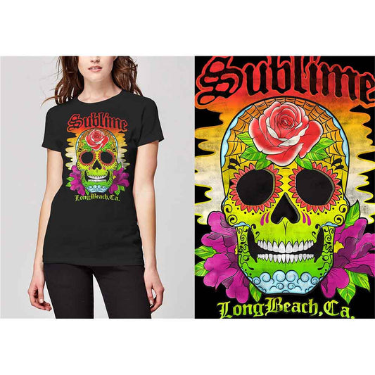 Sublime Colour Skull [T-Shirt] - Rock Band Apparel