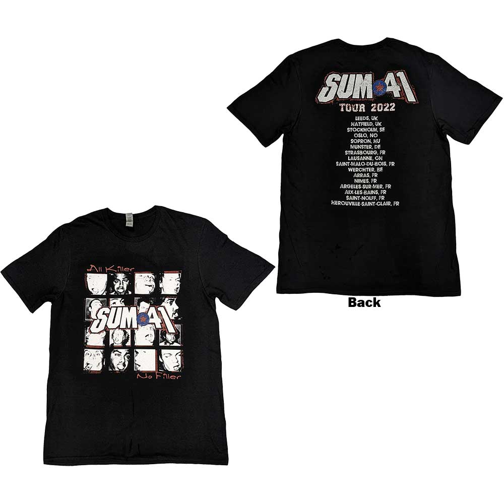 Sum 41 AKNF Grid European Tour 2022 [T-Shirt] - Rock Band Apparel