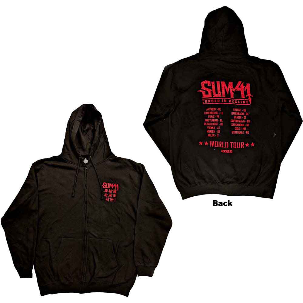Sum 41 Order In Decline Tour 2020 [Sweatshirt] - Rock Band Apparel