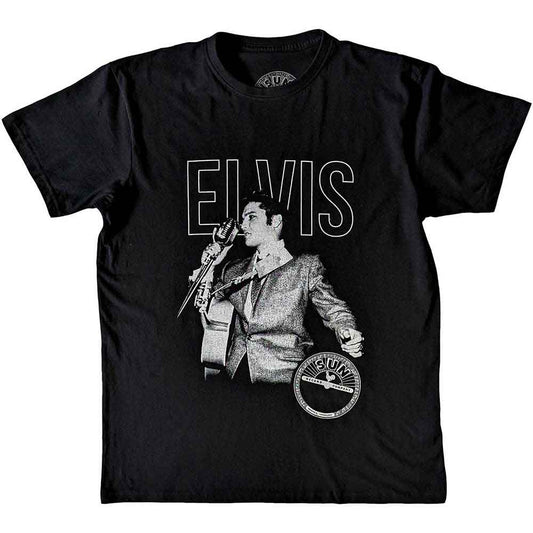 Sun Records Elvis Live Portrait [T-Shirt] - Rock Band Apparel