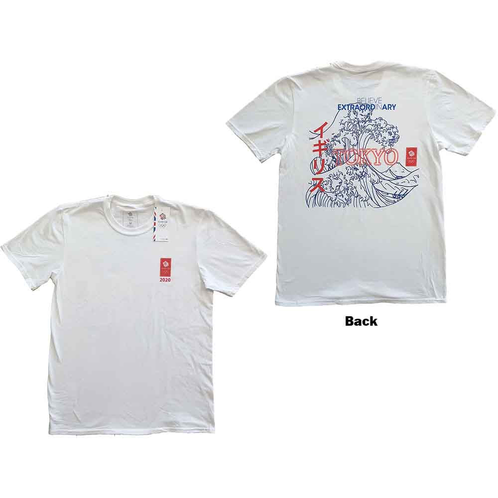 Team GB Crashing Waves [T-Shirt] White