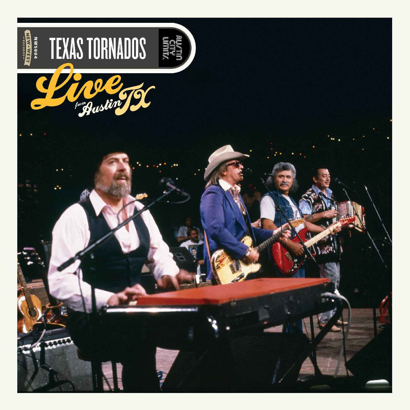 PRE-ORDER Texas Tornados - Live From Austin, Tx (Indie Exclusive, Red, White, Blue Splatter Vinyl) [Vinyl]