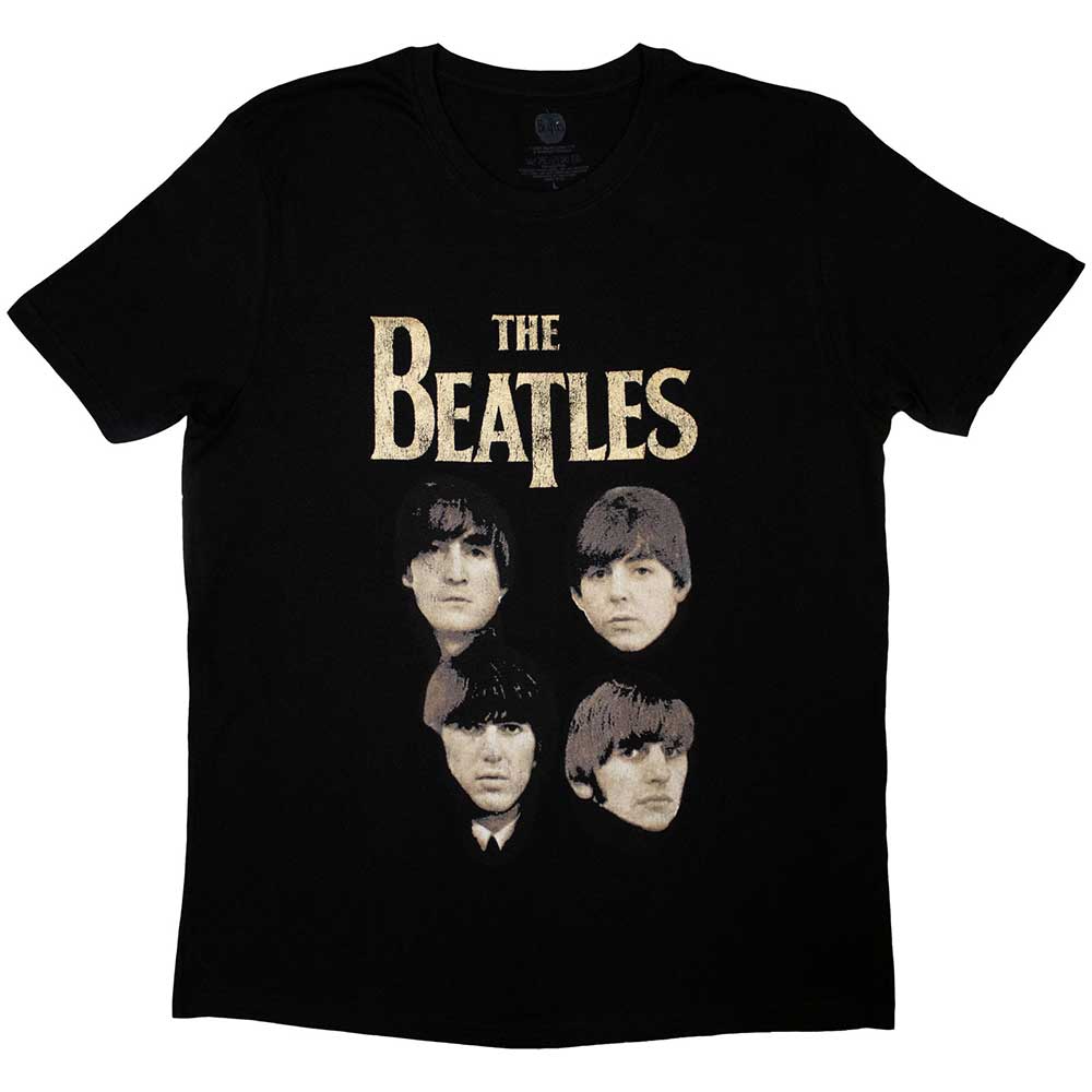 The Beatles 4 Heads [T-Shirt] - Rock Band Apparel