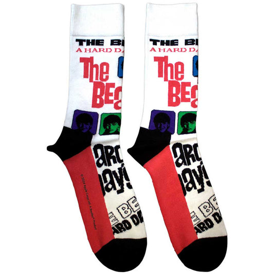 The Beatles A Hard Day's Night Colours [Socks] White