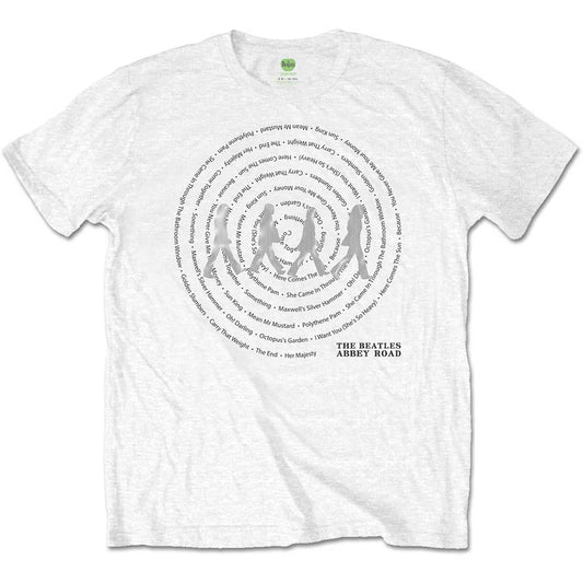 The Beatles Abbey Road Songs Swirl [T-Shirt] - Rock Band Apparel