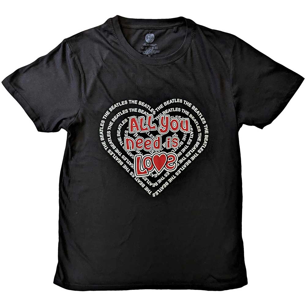 The Beatles All You Need Is Love Heart [T-Shirt] - Rock Band Apparel
