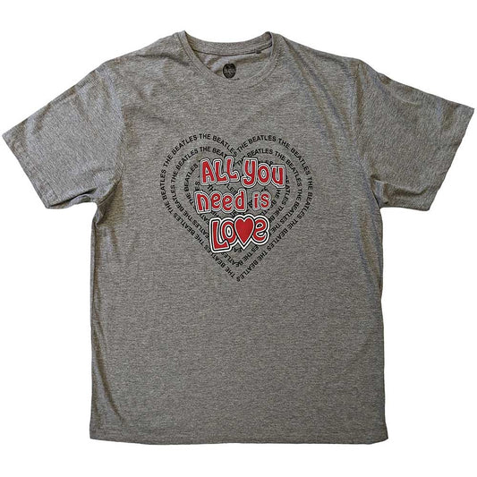 The Beatles All You Need Is Love Heart [T-Shirt] - Rock Band Apparel