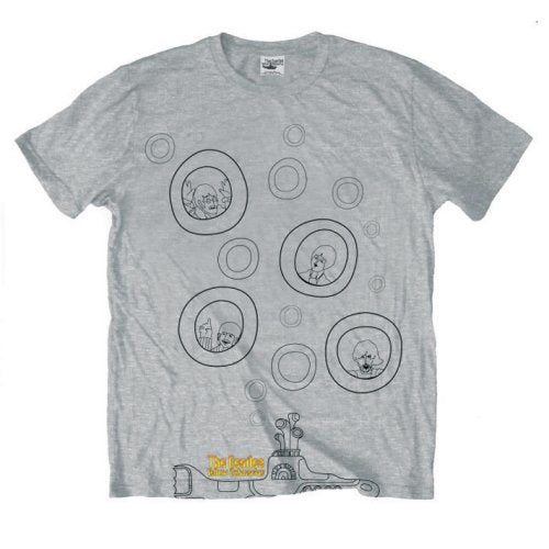 The Beatles Bubbles [T-Shirt] Grey