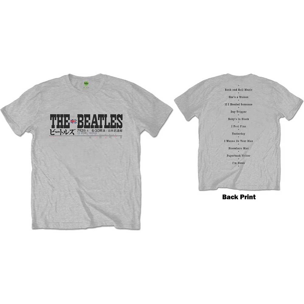 The Beatles Budokan Set List [T-Shirt] Grey