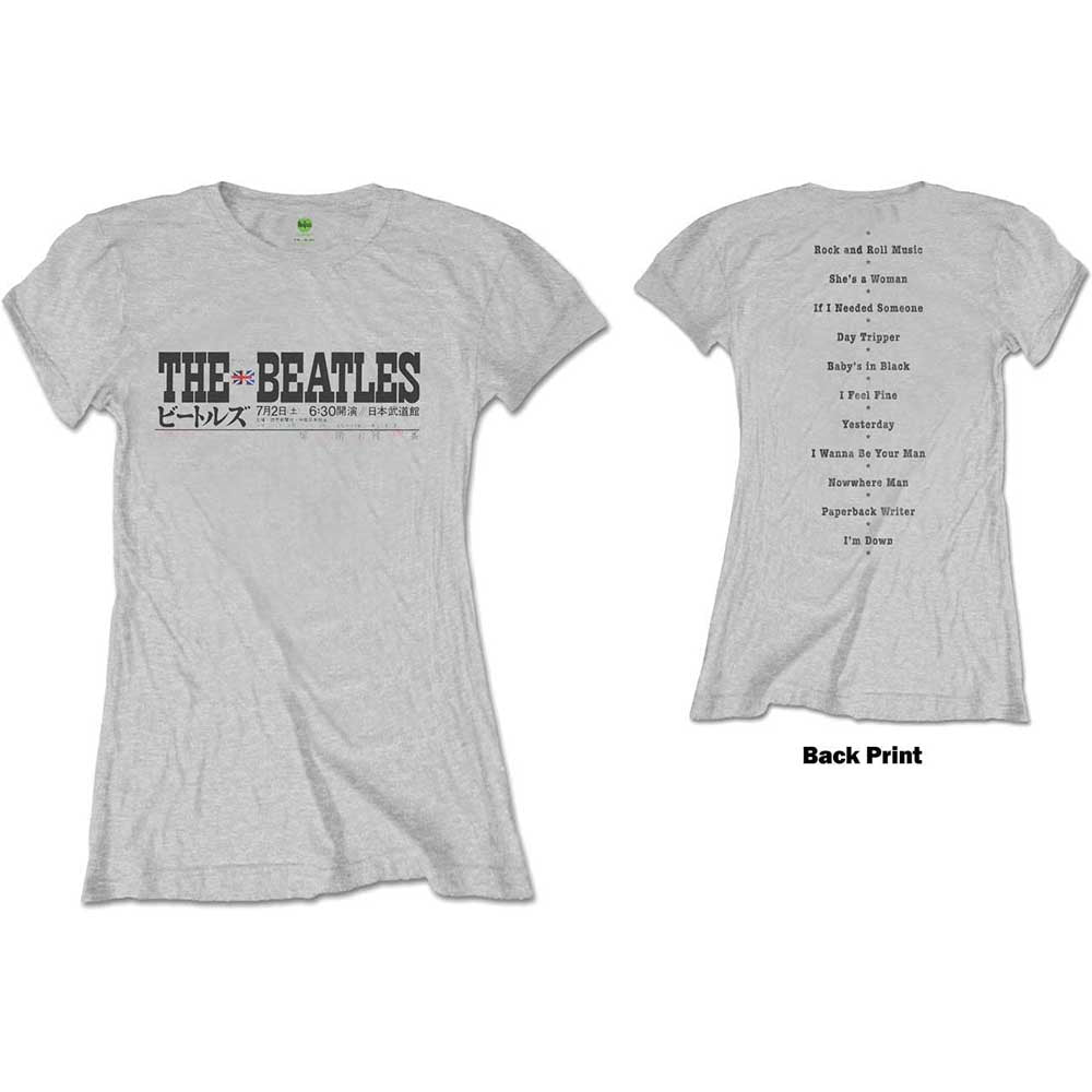 The Beatles Budokan Set List [T-Shirt] - Rock Band Apparel
