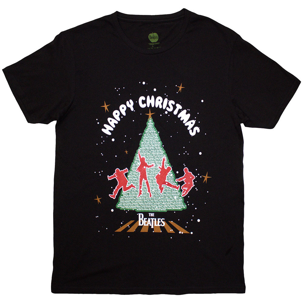 The Beatles Christmas Tree [T-Shirt] Black