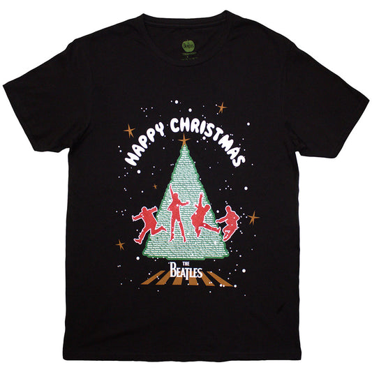 The Beatles Christmas Tree [T-Shirt] Black
